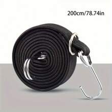 1 件装摩托车弹性橡胶绳带钩，高强度货物带，锌合金挂钩，耐磨，适合运输