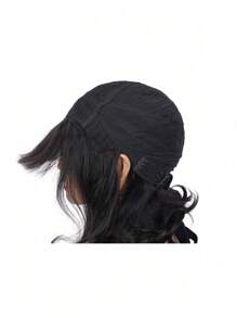 Krótki Bob Peruka Z Grzywką Włosy Ludzkie Bezklejowe 180% Gęstość Luźne Fale Ulepszone 2x3 Realistyczne Peruki Koronkowe Na Skórę Głowy Naturalna Czarna Peruka Bob Włosy Ludzkie Z Grzywką Dla Kobiet - Czarne - Zobacz 7