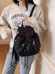 时尚简约小众设计百搭休闲大容量女士背包