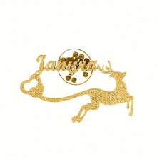 Custom Shiny Frosted Name Brooch Lapel Suit Pin Stainless Steel Heart&Butterfly&Birthday&Flowers&Stethoscope Pins Badge Brooches Personalization Jewelry For Women Men