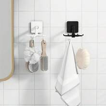1 pieza Soporte giratorio de 360° para ollas y sartenes de fácil instalación - Sin necesidad de taladrar, montado en la pared, estante de almacenamiento en techo circular expandible de plástico negro para utensilios de cocina, cucharas, espumaderas y talla grande.