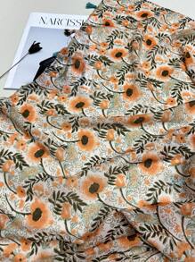 新款透气流苏披肩，优雅风格围巾，时尚女士真丝围巾，活力波西米亚风大围巾，户外防晒沙滩披肩，多功能头巾 - 彩色 - 查看 3