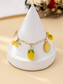 1 chiếc vòng tay trang trí hình trái cây tối giản thời trang hàng ngày - Nhiều màu - Xem 6