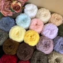 1pc 100g Crochet Yarn Woollen Yarn Thick Wool Imitation Mink Wool Fancy Yarn Thick Wool Hand Woven Yarn Soft Yarn DIY Crochet Knitting Yarn For Clothes, Hats, Scarves, Blanket Comfortable Fluffy Fur Yarn, Fuzzy Yarn Handmade Crochet Lover, Mother's Day Gifts, Birthday Decorations