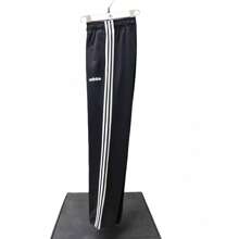 Adidas 3-Streifen schnelltrocknende, atmungsaktive Freizeithosen, locker geschnittene gerade Beine Jogging-Workout-Basketball-Hose