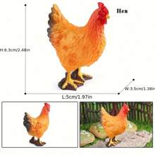 Farm Animal Figures Toys Mini Animal Figurines Farmyard Animal Cake Toppers For Farm Theme Party, Birthday, Easter, Christmas Party Decorations, Kids' Play Figures