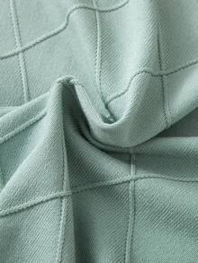 GIGOGOU Áo thun dệt kim mùa hè mới dành cho nữ, kiểu dáng cơ bản, thoải mái, tay ngắn. - màu xanh lá - Xem 11