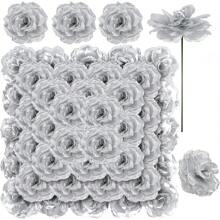 10/20/30PCS Artificial Flowers-Rose, Silk Rose, Fake Plants, Home, Dining Room, Living Room, Outdoor Garden Decoration,The Art Of Inserting Flowers, Photography Props, Autumn, Spring, Vase, Flower Wall, Flower Wreath, Bridal Bouquet, Wedding Decoration, DIY Flower Wreath Materials, Birthday Party Decoration Materials, Home Decoration Accessories, Valentine's Day. Gifts Graduation
