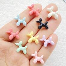 20/30/50pcs Colorful Mini Mixed Style Cartoon Puppy Charm - For DIY Nail Art, Scrapbooking, Wedding Earrings & Jewelry Crafts, Odorless, Cartoon Animal Flat Back Resin Decoration