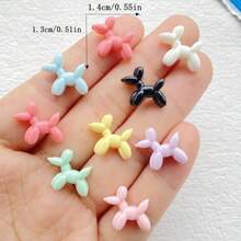 20/30/50pcs Colorful Mini Mixed Style Cartoon Puppy Charm - For DIY Nail Art, Scrapbooking, Wedding Earrings & Jewelry Crafts, Odorless, Cartoon Animal Flat Back Resin Decoration