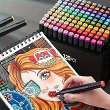 [12/24/30/36/40/48/60/80/100/120/168/204/262] colores Bolígrafos de marcador metálico Touchhero, colores vibrantes, punta fina - Multifuncional para pintar piedras, arte, vidrio y manualidades de regreso a la escuela