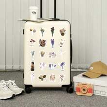 60 Pcs Waterproof Floral & Botanical Sticker Set For Decorating Motorcycle, Desk, Wall, Scrapbooking, Notebook, Laptop, Water Bottles, DIY Uses