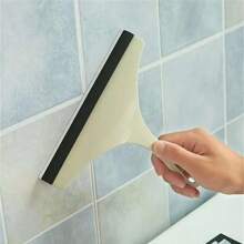 3Pcs/5Pcs/10Pcs Nordic Style Bathroom Sink Plastic Soft Rubber Glass Scraper, Household Glass Cleaning Tool, Car Window Squeegee (Random Color)