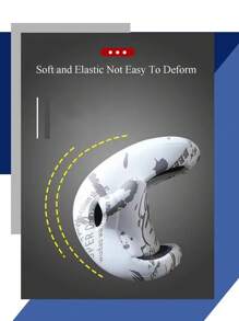 1 双/夏季男士卡通熊图案印花软底时尚凉爽家居户外拖鞋，防滑速干露趾拖鞋，适合室内散步和浴室淋浴，适合青少年夏季休闲或户外运动或度假旅行或毕业礼物或生日礼服配饰 - 印花款 - 查看 6