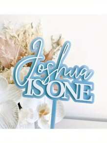 1pc Customizable Double-Layer Acrylic Birthday Cake Topper - Double-Layer Personalized Name Design, Perfect Party Decoration, Birthday Accessory, Wedding Decor,Multi-Functional,Adjustable,Durable,Ornamental,Reusable,Exquisite,Adorable,High-Quality,Modern,Colorful,Cute,Comfortable,Stylish,Custom,Personalized,Unique,Ideal Gifts For Him,Ideal Gifts For Her,Boyfriend,Girlfriend,Dad,Mom,Family,Friends,Son,Daughter,Office,Tea Room,School,Home,Home Refresh