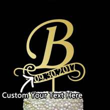 1pc Custom Your Birthday Cake Decorative Banner, Happy Birthday Cake Decoration, Customized Acrylic, Suitable For Any Occasion,Multi-Functional,Durable,Ornamental,Reusable,Exquisite,Stylish,High-Quality,Colorful,Modern,Custom,Personalized,Unique,Customized Cake Tags - Multicolor - View 1