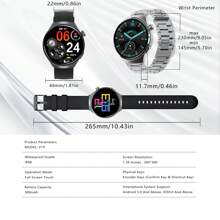 Reloj para hombre (para hacer/recibir llamadas) Reloj deportivo Bluetooth con llamada, pantalla HD de 1.39 pulgadas, compatible con Android e , IP68 a prueba de agua, reloj deportivo para exteriores, monitor de actividad, reloj para ciclismo, regalo para vacaciones, regalo para niños, regalo para niñas