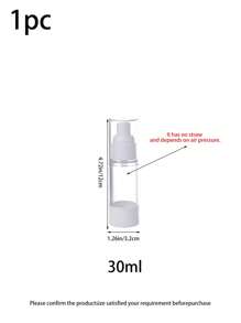 1pc 30ml/50ml/100ml Vacuum Bottle Mist Toner & Lotion Containers, Refillable Cosmetic Travel Accessories, Vacuum Travel Bottle Set With Pump Spray Bottles For Toner, Lotion, Empty Bottles.