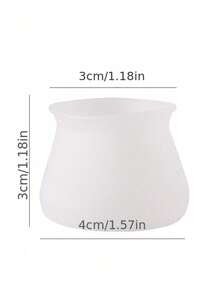 20pcs Simple Silicone Chair/Table Leg Caps, Furniture Floor Protectors