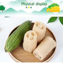 3pcs Natural Loofah Dish Scrub Pads, Loofah Cup Brush, Thermal Bottle & Milk Bottle Brush, Cleaning Brush Set