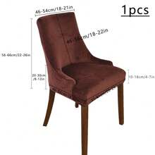 1pc Solid Color Velvet Stretch Armchair Slipcover, Modern Minimalist Dust-Proof, Stain-Resistant Recliner Chair Cover, Suitable For Living Room, Study, Dining Room, Home, Bedroom Decor, All Seasons - Multicolor - View 17