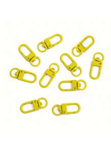 10 件装合金旋转龙虾扣钥匙扣 - 多功能弹簧钩钥匙圈，适用于手袋和配饰 - 彩色 - 查看 17