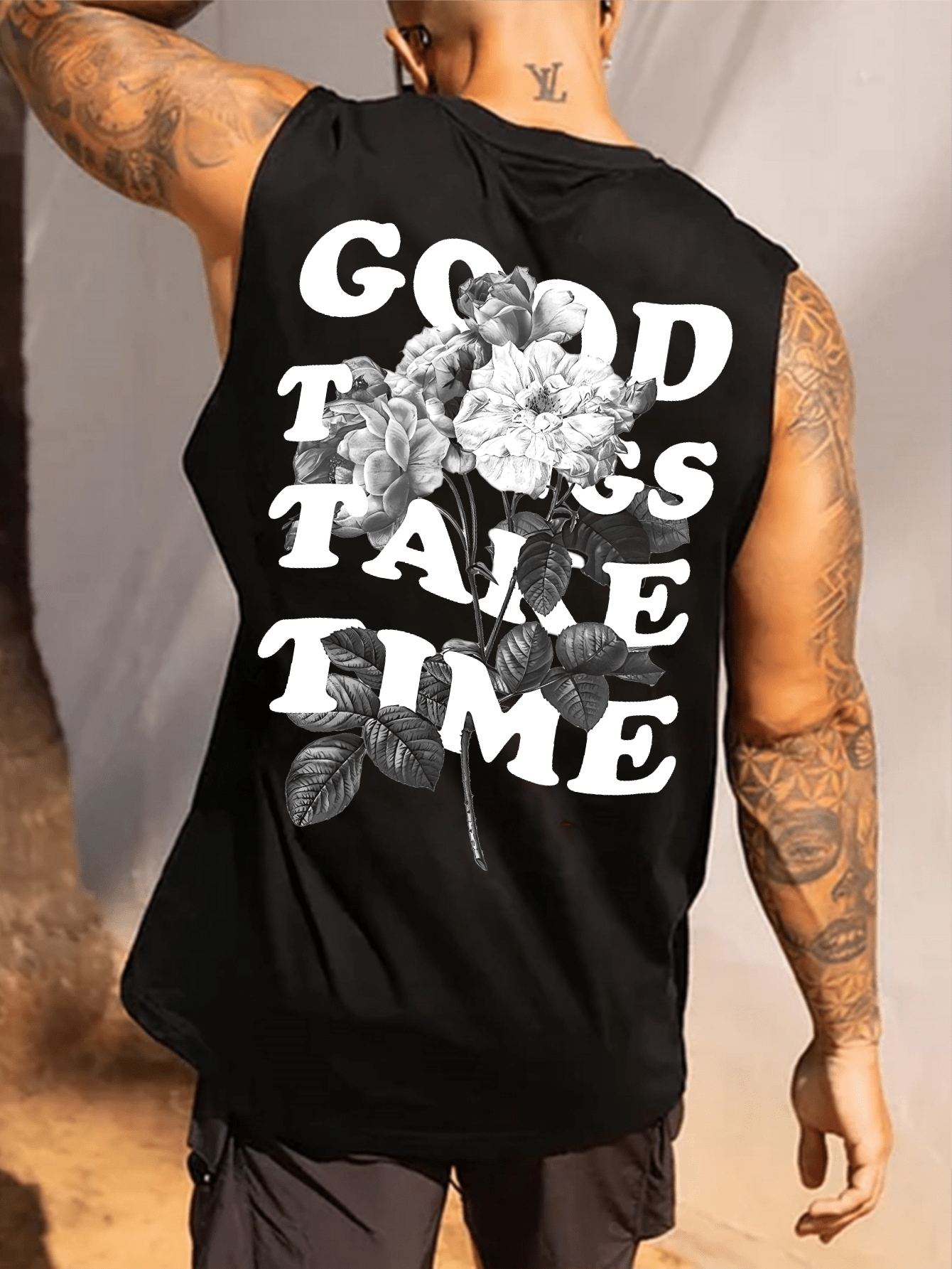 Men's Casual Daily Solid Color Tank Top, Minimalist Style