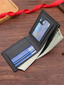 1-3 件/套男士 PU 皮革短钱包，时尚三色可选软钱包钱包，黑色钱包，压花星星工艺，大容量多卡槽，可存储大额纸币，简易硬币袋，信用卡银行卡身份证照片槽，商务休闲风格，男士生日或伴侣的理想礼物，男女皆宜的时尚风格大容量多卡槽，商务休闲风格，生日礼物，毕业礼物，父亲节礼物