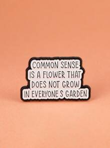 1 pieza Broche único de aleación de zinc con idioma, adecuado tanto para hombres como para mujeres, como joya de regalo para amigos