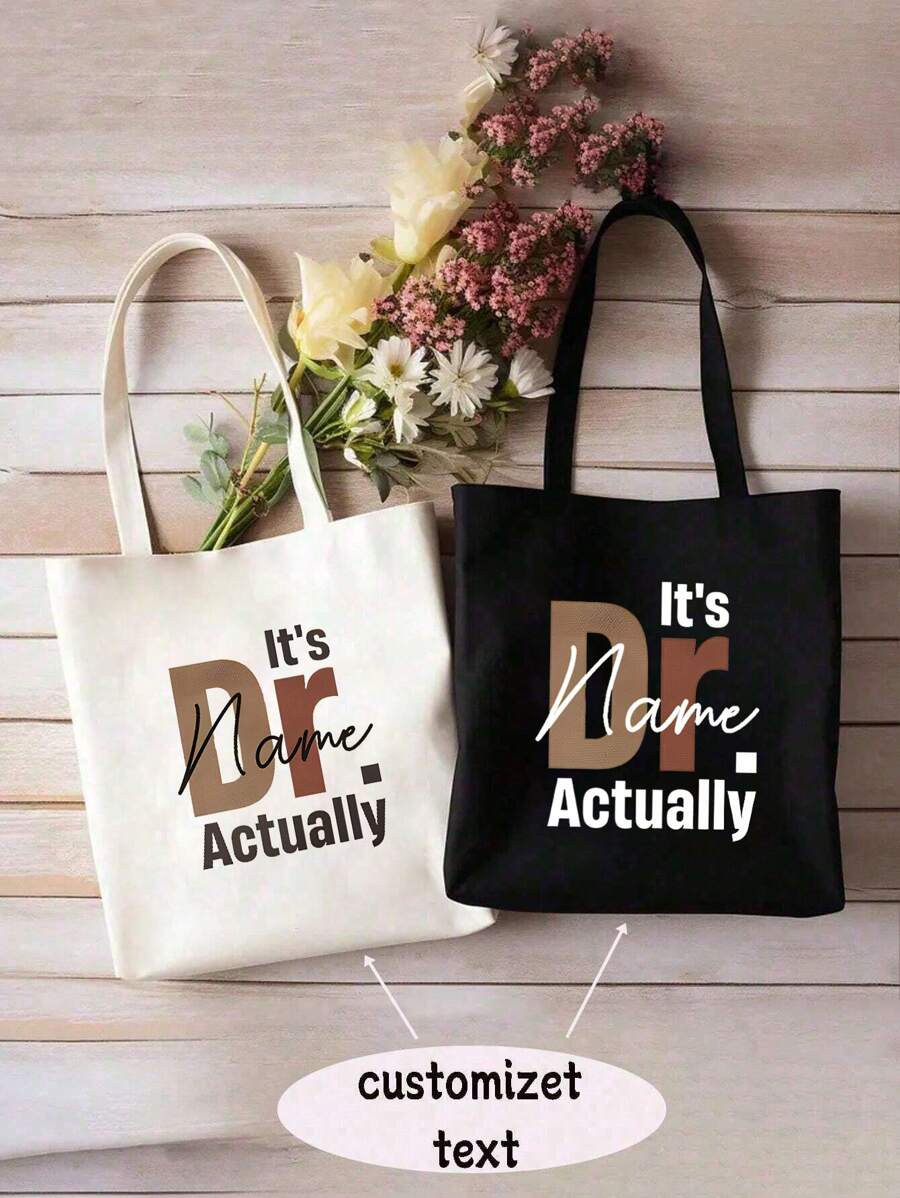 [个性化礼品袋] 1 件定制医生姓名手提袋 - 适合新医学院毕业生、护士、感谢礼物的个性化礼物