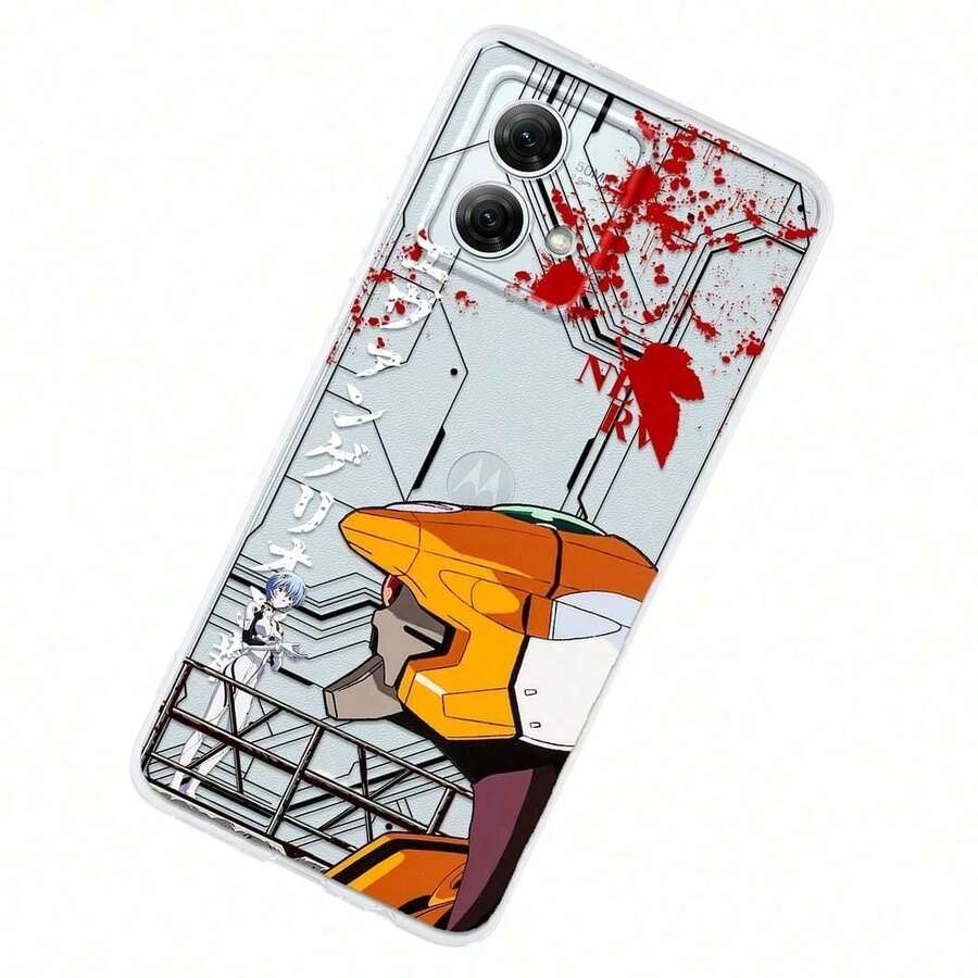 Case Compatible With Moto The Curse Of The Eva 00, Protector For Moto , Case For Moto The Curse Of The Eva 00, Case For Moto  Anti-Drop Shockproof TPU. - 透明的 - 查看 1