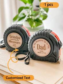 Personalized Measuring Tape With Loving Message, Ideal Gift For Father's Day, Husband, Him/Her, Family, Friends, Son, Daughter, Boyfriend, Dad, Mom, Girlfriend - Orange - View 13