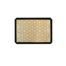 Juego de tapetes de silicona para hornear macarons - 4 paquetes de láminas de hornear reutilizables antiadherentes y resistentes al calor, tapetes de silicona multiusos para hornear, aptos para lavavajillas, ideales para Navidad, Acción de Gracias, Día de San Valentín, Día de la Madre, Día del Trabajo - 16.6x11.6 pulgadas