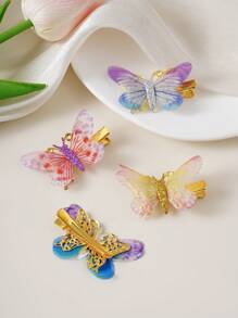 10 件装可爱蝴蝶发夹，儿童发饰头饰公主刘海夹，适合女孩 - 蝴蝶髮夾 - 查看 5