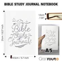 Granrouto Bibel-Studien-Notizbuch - S.O.A.P.-Methode Bibel-Studien-Zubehör Kirchennotiz-Notizbuch Andachtsheft zum täglichen Gebet Notizbuch zum Schreiben und Journaling Glaubensbasiertes Geschenk für Männer Frauen Schulanfang