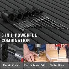 Vandise Cordless Impact Wrench, 1/2" Brushless Power Impact Gun, 2500RPM Electric Wrench, Max Torque 550N.M With 4 Sockets, 12PCS Screwdriver Bits, 4.0Ah Battery & Carry Box For Car Home  21V Brushless Impact Wrench, 3-In-1 Electric Wrench, 3400 RPM, Maximum Torque Of 550 N.M, With 4 Sockets, 12 Screwdriver Bits, For Automotive And Home Use Cordless Impact Wrench Brushless 1/2" 550N.M Electric Impact Wrench Battery 4000mah, Battery Impact Wrench With 4 Sockets, 12 Screwdriver Bits, For Cars Trucks