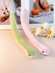 Cat Toys Realistic Snake Cat Toys, Soft Plush Fabric For Cleaning Teeth, Interactive Kick Toys Indoor Kitten Exercises To Keep Them Busy(For Pets Only) - Multicolor - View 5