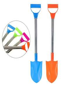 1pc/4pcs Stainless Steel Children Beach Shovel, Outdoor Beach Sand Play Parent-Child Interactive Toys For Boys & Girls