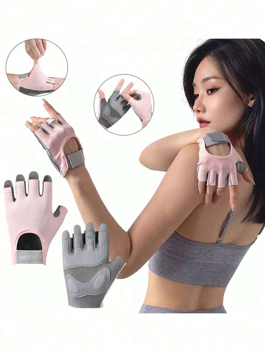 1 Pair Unisex Workout Gloves, For Gym Training - Multicolor - View 1