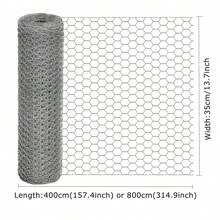 1pc Chicken Wire Fencing Mesh, Metal Floral Chicken Wire Fence For Crafts Poultry Garden, Hexagonal Galvanized Netting For Chicken Coop Barrier Rabbit Cage