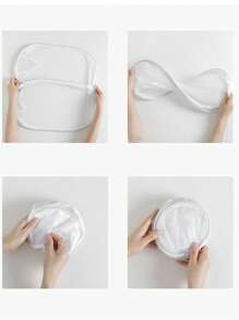 2pcs/1pc Breathable Mesh Dirty Clothes Laundry Basket, Foldable Home Storage Bin For Toys