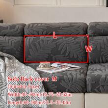 1pc Plush Fabric Anti-Slip Sofa Cushion Cover, Versatile For All Seasons, Soft & Skin-Friendly, Pet Resistant, Elastic Fit For L-Shape Combo Sofa And 1/2/3/4 Seater Sofa (Sold Individually), Modern & Simple Design - Dark Grey - View 12