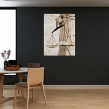 Lawyer Modern Scale Infinity Edge Office Decoration Frame Reception Lawyer - Multicolor - View 5