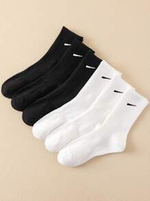 1/6 双舒适纯色透气防臭吸湿排汗运动袜