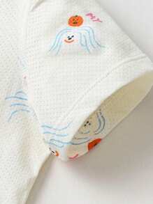 mini bala Conjunto de pijama suave y transpirable para niños, ropa de dormir para bebés Con Protección contra la barriga - gris azul - Ver 7
