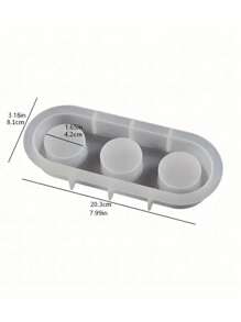 1 pieza Molde de silicona de resina para portavelas, molde de resina epoxi para manualidades de decoración del hogar