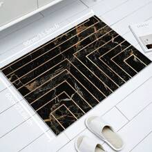 1 pieza de Alfombra de área de textura premium, tapete de piso - Impermeable, antideslizante, fácil de limpiar, lavable a máquina, suave y cómodo, adecuado para felpudo, cocina, sala de estar, dormitorio, pasillo, baño, lavandería - Alfombra fácil de limpiar, decoración del hogar [Tela de terciopelo suave de 800g/m², 5 mm de grosor] - Multicolor - Ver 19