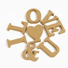 Wooden English Alphabet Number Ornaments, Wooden Handicrafts To Place Ornaments, Can Be Used To Express Love And Party Activities DIY Letter Creative Decoration Gifts Birthday Graduation - Multicolor - View 4