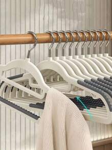 1 pieza/5 piezas Pinzas para perchas de ropa que no dejan marcas, perchas para secar la ropa que evitan los pliegues en los hombros, pinzas colgantes antideslizantes para el armario, adecuadas para el hogar, dormitorio, hotel