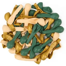 30 个 5 英寸金色和白色乳胶气球套装，新娘送礼会，生日，热带丛林主题婚礼，单身派对，订婚，圆形乳胶气球，持久，生日派对装饰品 - 彩色 - 查看 7